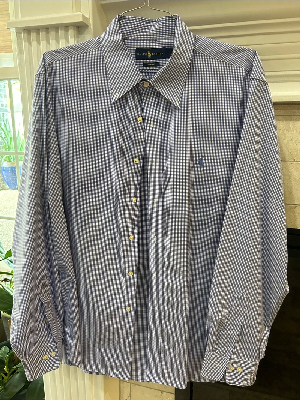Ralph Lauren Small Blue Check Dress Shirt